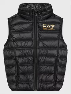 EA7 Emporio Armani Kamizelka 8NBQ02 BN29Z 0200 Czarny Regular Fit - Kurtki i płaszcze dla chłopców - miniaturka - grafika 1