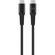 Kable USB - Xqisit Extra Strong USB C 3.1 USB C 3.1 2m czarny - miniaturka - grafika 1