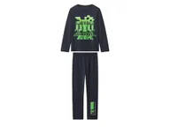 Piżamy chłopięce - Piżama dziecięca Minecraft z bawełny (Granatowy, 122/128) - miniaturka - grafika 1