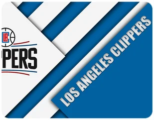 PODKŁADKA POD MYSZKĘ LOS ANGELES CLIPPERS 23x19CM DO LAPTOPA - Podkładki pod mysz - miniaturka - grafika 1