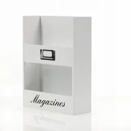 Zabawki zręcznościowe - BIAŁY DREWNIANY GAZETNIK MAGAZINES DO POWIESZENIA - miniaturka - grafika 1