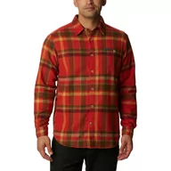 Odzież trekkingowa damska - Pitchstone Heavyweight Flannel Shirt koszula z długim rękawem - czerwona - miniaturka - grafika 1