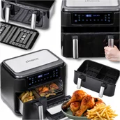 Frytownice gastronomiczne - Frytkownica beztłuszczowa Air Fryer 2400W 10L Duża Frytownica 2w1 mocna XXL - miniaturka - grafika 1