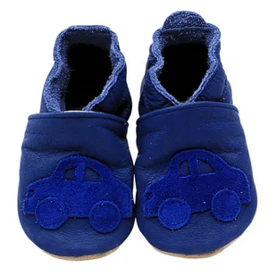 Autko mono granat ekoTuptusie kapcie granat FASTER - Kapcie damskie - miniaturka - grafika 1