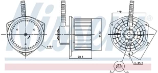 Dmuchawa NISSENS 87755 7415076K10 SUZUKI - Dmuchawy - miniaturka - grafika 1
