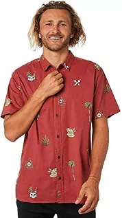 Koszulki męskie - Globe Koszulka męska Half Cut Ss podkoszulek czerwony cegła czerwień XXL GB01924002 - grafika 1