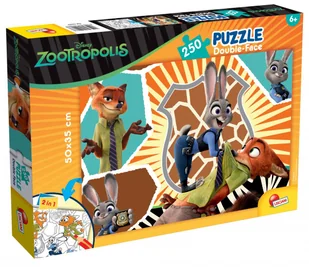 Lisciani Puzzle dwustronne 250 el.Zwierzogród - Puzzle - miniaturka - grafika 2