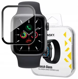 Wozinsky Watch Glass hybrydowe szkło do Apple Watch 7/8 41mm czarny - Akcesoria do smartwatchy - miniaturka - grafika 1