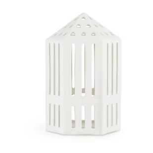 Biały ceramiczny lampion Kähler Design Galleria, wys. 18,5 cm - Świeczniki - miniaturka - grafika 1