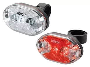 Torch Zestaw lampki CYCLE LIGHT SET WHITE BRIGHT 5X + TAIL BRIGHT 5X 7290001540398 - Lampki rowerowe - miniaturka - grafika 1