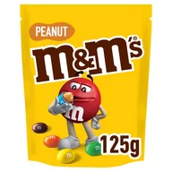 Inne słodycze - M&M's Peanut Orzeszki ziemne oblane czekoladą w kolorowych skorupkach 125 g - miniaturka - grafika 1