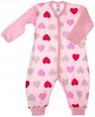 Pajacyki dla niemowląt - PAJAC długi rękaw rampers , Serca 86 KLEKLE - miniaturka - grafika 1