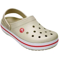 Klapki i japonki męskie - Kapcie Crocs Crocband Rozmiar butów (UE): 37-38 / Kolor: beżowy/czerwony - miniaturka - grafika 1