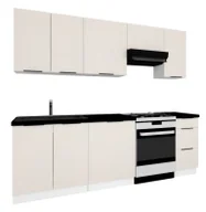 Meble kuchenne - Komplet mebli kuchennych beż piaskowy A1-W21 - miniaturka - grafika 1