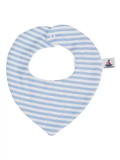 Szaliki i chustki dla dzieci - HANSEKIND Chusta trójkątna w kolorze jasnoniebiesko-białym ze wzorem - grafika 1