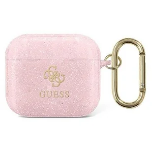 Guess Guess GUA3UCG4GP AirPods 3 cover różowy/pink Glitter Collection GUE1109PNK - Akcesoria do słuchawek - miniaturka - grafika 1