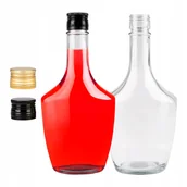 Domowy wyrób alkoholu - BUTELKA SZKLANA NA NALEWKI WINO BIMBER ALKOHOL KONESER 500 ml Z ZAKRĘTKĄ - miniaturka - grafika 1
