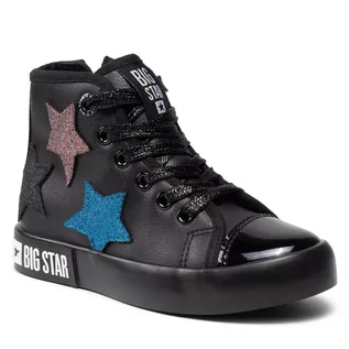 Buty dla dziewczynek - Sneakersy BIG STAR - II374028 Black - grafika 1