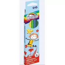 Kredki FIORELLO SUPER SOFT TRÓJK. 6 KOLORÓW - Kredki, ołówki, pastele i pisaki - miniaturka - grafika 1