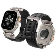 Akcesoria do smartwatchy - Spigen Pasek DuraPro Armor PU do Apple Watch 49/45/44/42 mm, czarny - miniaturka - grafika 1