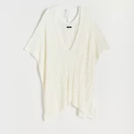 Reserved - Ażurowa narzutka - Kremowy