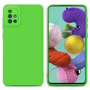 Etui i futerały do telefonów - Pokrowiec Etui Do Samsung Galaxy A51 4G / M40s w FLUID ZIELEŃ TPU Silikonowe Obudowa Ochronny Case Cover Cadorabo - miniaturka - grafika 1