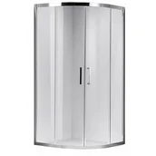 Kabiny prysznicowe - Kabina prysznicowa półokrągła 100x100 cm drzwi rozsuwane ZKM-119 - miniaturka - grafika 1