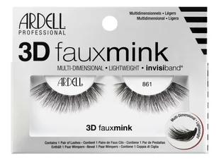 Ardell 3D Faux Mink 861 sztuczne rzęsy 1 szt dla kobiet Black - Sztuczne rzęsy i akcesoria - miniaturka - grafika 2