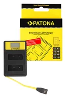 Ładowarki do aparatów dedykowane - Patona USB Smart Dual LCD do Olympus PS-BLS1 Fuji NP-140 - miniaturka - grafika 1