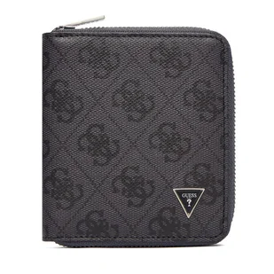 Mały Portfel Męski Guess SMMALO LEA02 Szary - Portfele - miniaturka - grafika 1