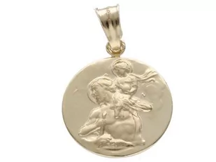 Złoty medalik 585 Święty Krzysztof dla kierowcy 2,33g - Wisiorki - miniaturka - grafika 1