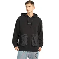 Bluzy męskie - adidas Męska bluza z kapturem R.y.v. Q4, czarna, XS - miniaturka - grafika 1