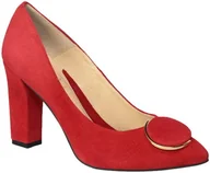 Czółenka - Czółenka Emis Z7902-297o Czerwone Skóra Naturalna TN - EMIS - miniaturka - grafika 1