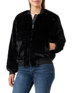Kurtki damskie - Bestseller A/S Damska kurtka VMSONJAMIE Short Faux FUR BOOS, czarna, L, Schwarz, L - miniaturka - grafika 1
