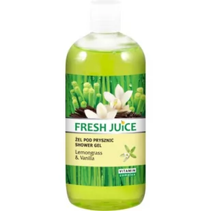 Fresh Juice Żel pod prysznic Trawa Cytrynowa i Wanilia 500ml Elfa Pharm - Kosmetyki do kąpieli - miniaturka - grafika 1