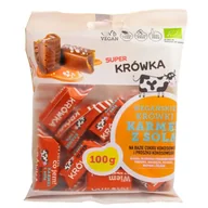 Zdrowa żywność - KRÓWKI SŁONY KARMEL BEZMLECZNE BEZGLUTENOWE BIO 100 g - ME GUSTO (SUPER KRÓWKA) - miniaturka - grafika 1