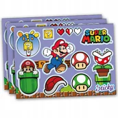 Scrapbooking - Naklejki MARIO GAMING na książkę, laptop wodoodporne MIX 11 szt - miniaturka - grafika 1