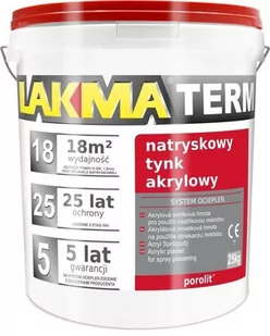 Tynk akrylowy Lakma Porolit 25 kg - Tynki - miniaturka - grafika 1
