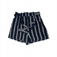 Spodenki damskie - Materiałowe krótkie spodenki damskie H&M 36 - miniaturka - grafika 1