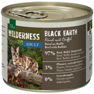 REAL NATURE WILDERNESS Adult Black Earth Wołowina i bawół 12x200 g - Mokra karma dla kotów - miniaturka - grafika 1