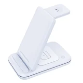 Ładowarki do telefonów - 3mk Hyper Wireless Charger 3w1 15W biała - miniaturka - grafika 1
