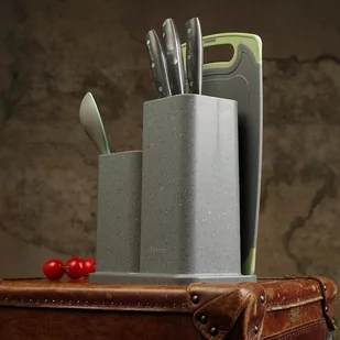 Zestaw kuchenny blok do noży, pojemnik do przyborów kuchennych i deska Fissman - Akcesoria do sztućców - miniaturka - grafika 1