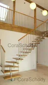 Schody strychowe - Schody modułowe CORA model Mix extra 00 L-90 13 elementów - miniaturka - grafika 1