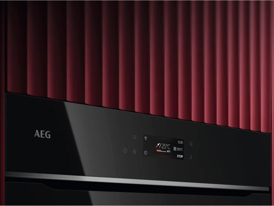 Juodos spalvos el.orkaitė su pirolize AEG OS6PB631AB