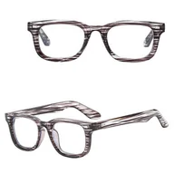 Okulary korekcyjne, oprawki, szkła - Okulary Nerdy zerówki do komputera z filtrem BLUE LIGHT STL44G zebra transparentne + akcesoria - miniaturka - grafika 1