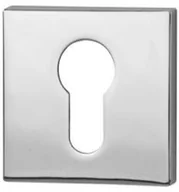 Szyldy i rozety - VDS ROZETA KWADRATOWA WKŁADKA R67F KOLOR CHROM 49-0076 - miniaturka - grafika 1