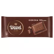 Czekolada - Wawel Czekolada gorzka 70 % cocoa 90 g - miniaturka - grafika 1