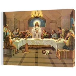 Obraz religijny na płótnie Ostatnia Wieczerza - Ikony i obrazy sakralne Obraz religijny na płótnie Ostatnia Wieczerza - Ikony i obrazy sakralne - miniaturka - grafika 1