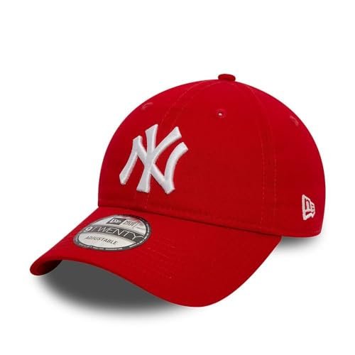 New Era New York Yankees MLB League Essential Czerwony Regulowana 9Twenty Czapka - One-Size