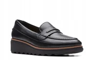 Mokasyny damskie - Mokasyny damskie CLARKS SHARON ASTER rozmiar 36, czarne - miniaturka - grafika 1
